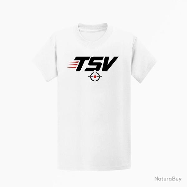 T-shirt Tir Sportif TSV Cible Blanc / Orange