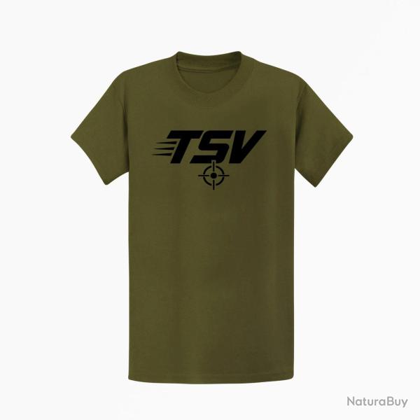 T-shirt Tir Sportif TSV Cible Kaki / Noir