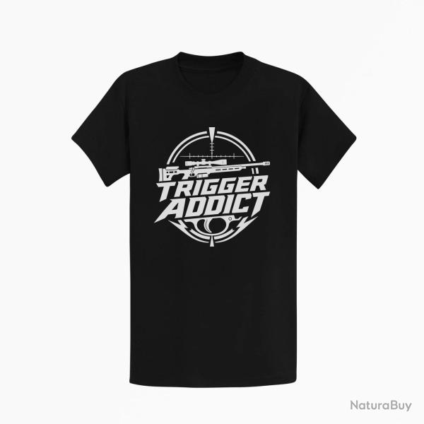 T-shirt Tir Sportif Trigger Addict R�ticule Noir