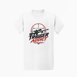 T-shirt Tir Sportif Trigger Addict Carabine rouge Blanc / Orange
