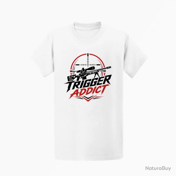 T-shirt Tir Sportif Trigger Addict Carabine rouge Blanc / Orange