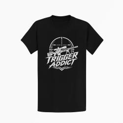 T-shirt Tir Sportif Trigger Addict Carabine rouge Noir