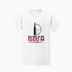 T-shirt Tir Sportif TLD au-del&agrave; de 1000 m Blanc / Orange