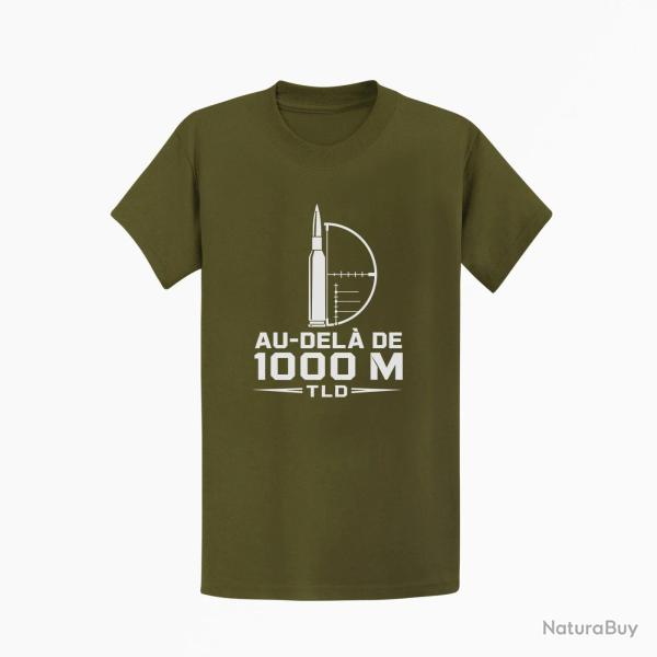 T-shirt Tir Sportif TLD au-del� de 1000 m Kaki / Blanc