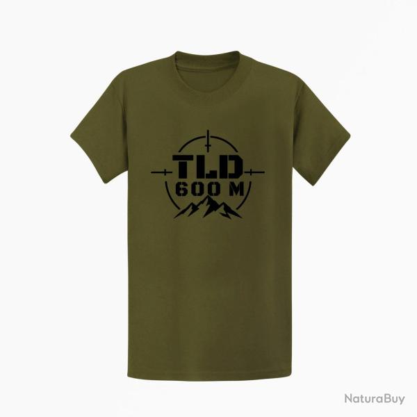 T-shirt Tir Sportif TLD 600 m�tres Kaki / Noir