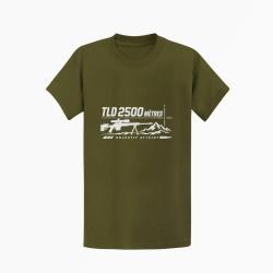 T-shirt Tir Sportif TLD 2500 m&egrave;tres Objectif atteint Kaki / Blanc