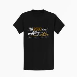 T-shirt Tir Sportif TLD 2500 m&egrave;tres Objectif atteint Noir / Blanc et dor&eacute;