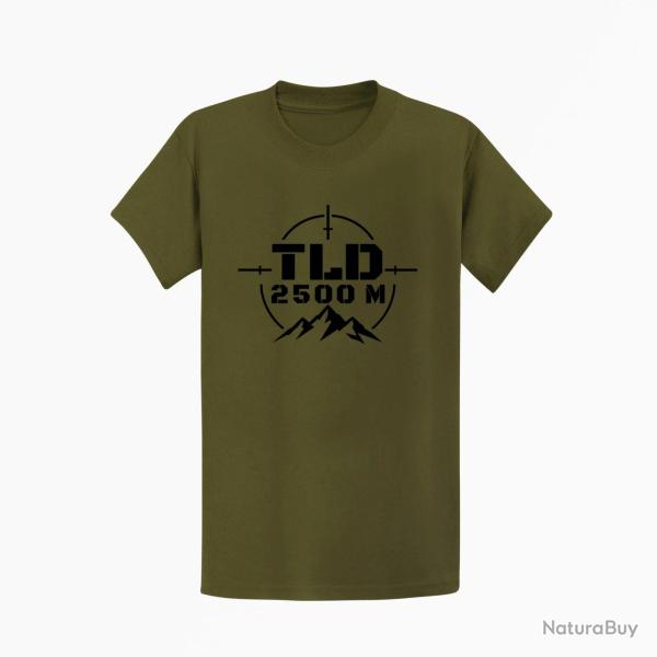 T-shirt Tir Sportif TLD 2500 m�tres Kaki / Noir