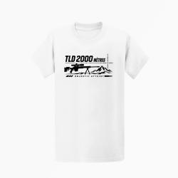 T-shirt Tir Sportif TLD 2000 m&egrave;tres Objectif atteint Blanc