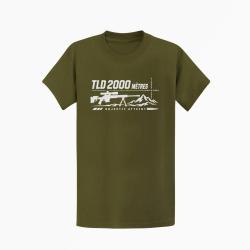 T-shirt Tir Sportif TLD 2000 m&egrave;tres Objectif atteint Kaki / Blanc
