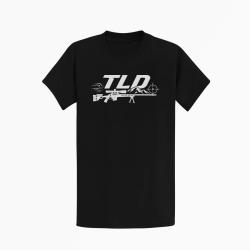 T-shirt Tir Sportif TLD Montagne et carabine Noir