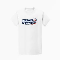 T-shirt Tir Sportif Tireuse sportive France Blanc / Orange