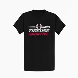 T-shirt Tir Sportif Tireuse sportive Cible dynamique Noir / Orange