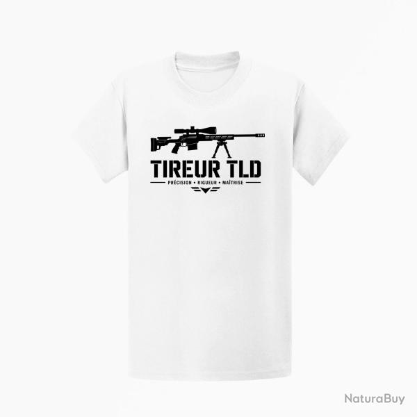 T-shirt Tir Sportif Tireur TLD Blanc