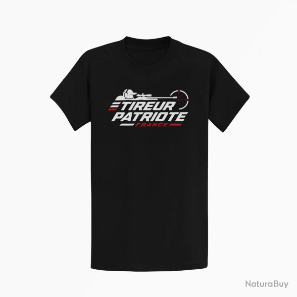 T-shirt Tir Sportif Tireur patriote Noir / Orange