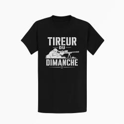 T-shirt Tir Sportif Tireur du dimanche Carabine Noir