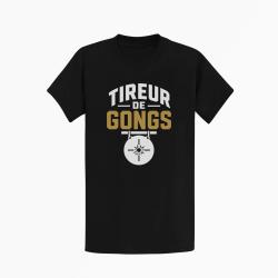 T-shirt Tir Sportif Tireur de gong Noir / Orange