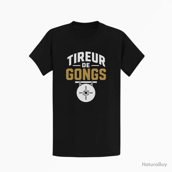 T-shirt Tir Sportif Tireur de gong Noir / Orange