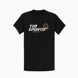T-shirt Tir Sportif Tir sportif France Cible tricolore Noir / Orange