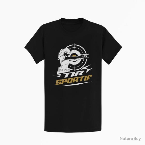 T-shirt Tir Sportif Tir sportif f�minin Noir / Orange