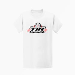 T-shirt Tir Sportif Tir sportif Casque et cible Blanc / Orange