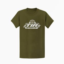 T-shirt Tir Sportif Tir sportif Casque et cible Kaki / Blanc