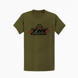 T-shirt Tir Sportif Tir sportif Casque et cible Kaki / Orange