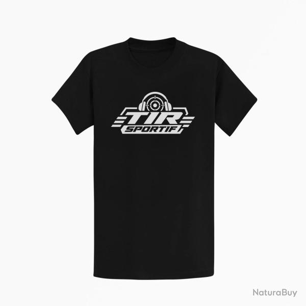 T-shirt Tir Sportif Tir sportif Casque et cible Noir