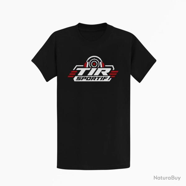 T-shirt Tir Sportif Tir sportif Casque et cible Noir / Orange