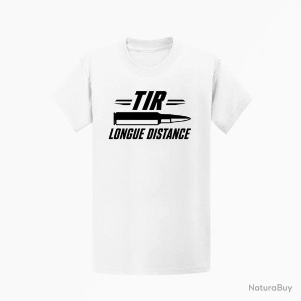T-shirt Tir Sportif Tir longue distance patriote Blanc