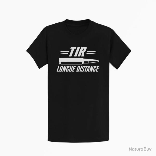 T-shirt Tir Sportif Tir longue distance patriote Noir
