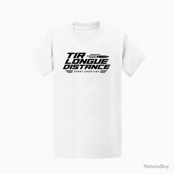 T-shirt Tir Sportif Tir longue distance Sport Shooting Blanc