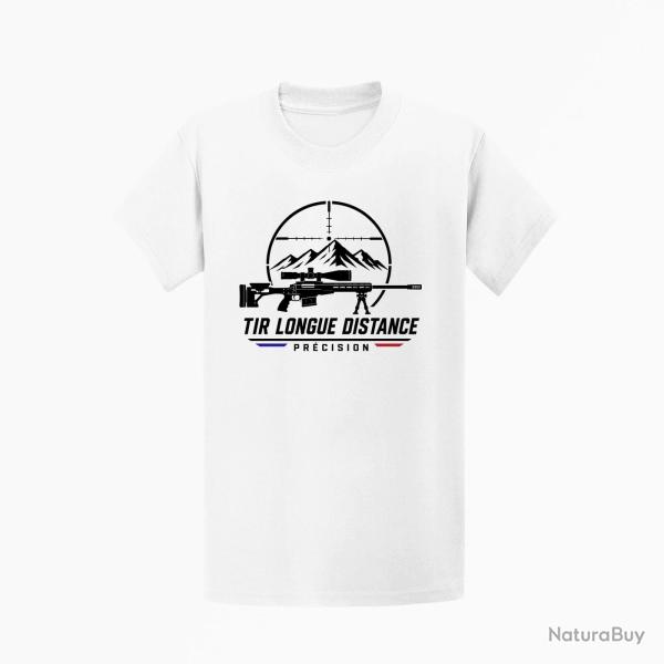 T-shirt Tir Sportif Tir longue distance Pr�cision Blanc / Orange