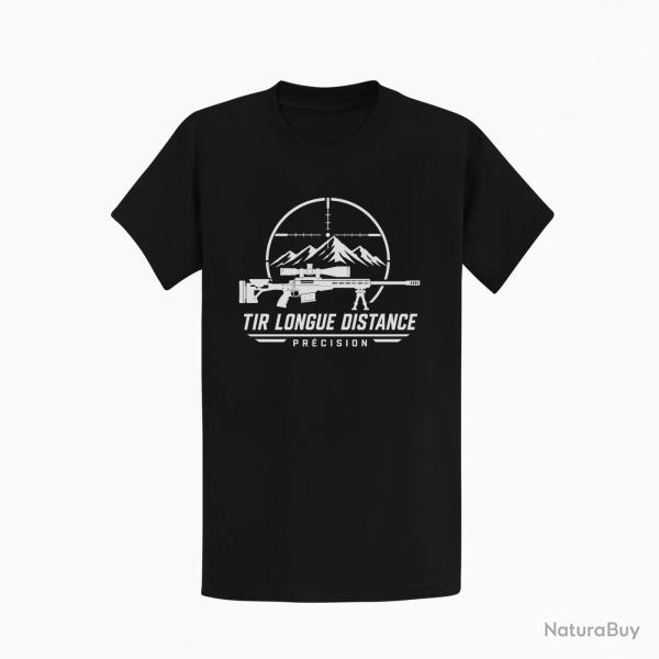 T-shirt Tir Sportif Tir longue distance Pr�cision Noir