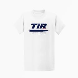 T-shirt Tir Sportif Tir longue distance Cartouche Blanc / Orange