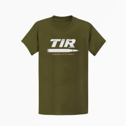 T-shirt Tir Sportif Tir longue distance Cartouche Kaki / Blanc