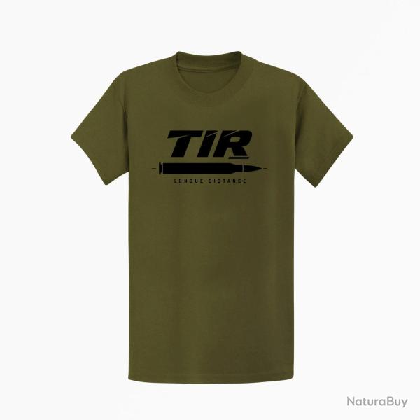 T-shirt Tir Sportif Tir longue distance Cartouche Kaki / Noir