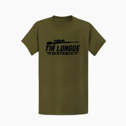 T-shirt Tir Sportif Tir longue distance Carabine Kaki / Noir