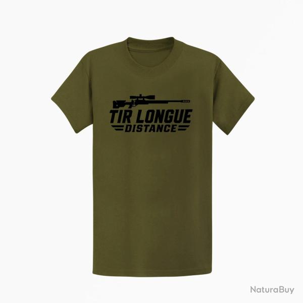 T-shirt Tir Sportif Tir longue distance Carabine Kaki / Noir