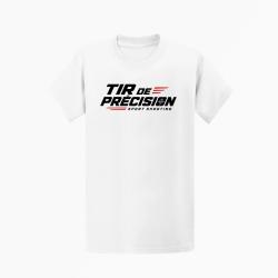 T-shirt Tir Sportif Tir de pr&eacute;cision Sport Shooting Blanc / Orange