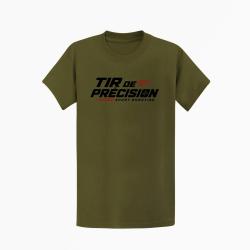 T-shirt Tir Sportif Tir de pr&eacute;cision Sport Shooting Kaki / Orange