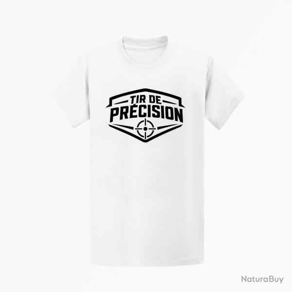 T-shirt Tir Sportif Tir de pr�cision Blason cible Blanc
