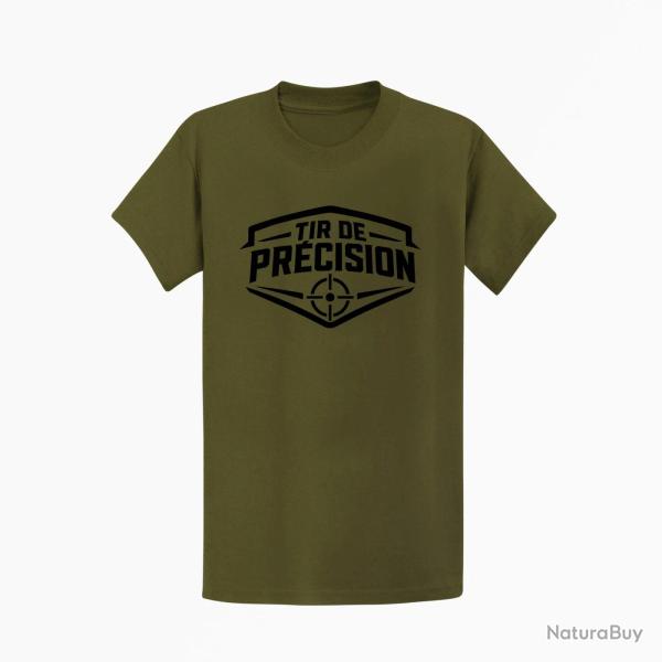 T-shirt Tir Sportif Tir de pr�cision Blason cible Kaki / Noir