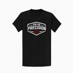 T-shirt Tir Sportif Tir de pr&eacute;cision Blason cible Noir / Orange