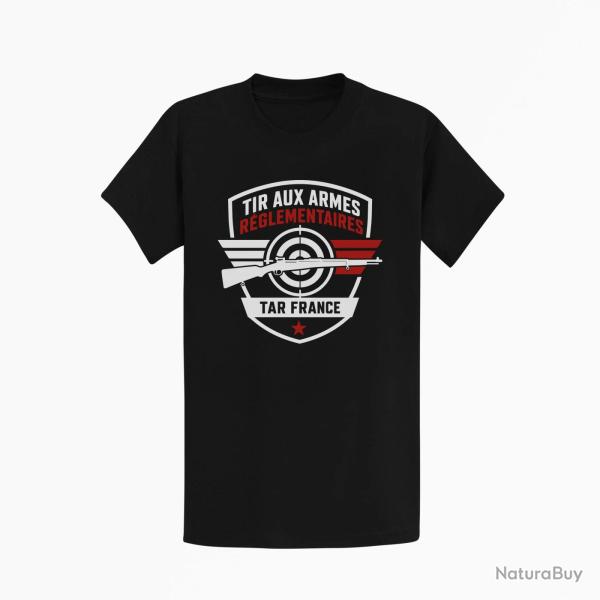 T-shirt Tir Sportif Tir aux armes r�glementaires TAR Noir / Orange