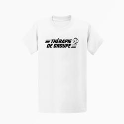 T-shirt Tir Sportif Th&eacute;rapie de groupe Blanc