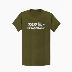 T-shirt Tir Sportif TAR France Monocoup Kaki / Blanc