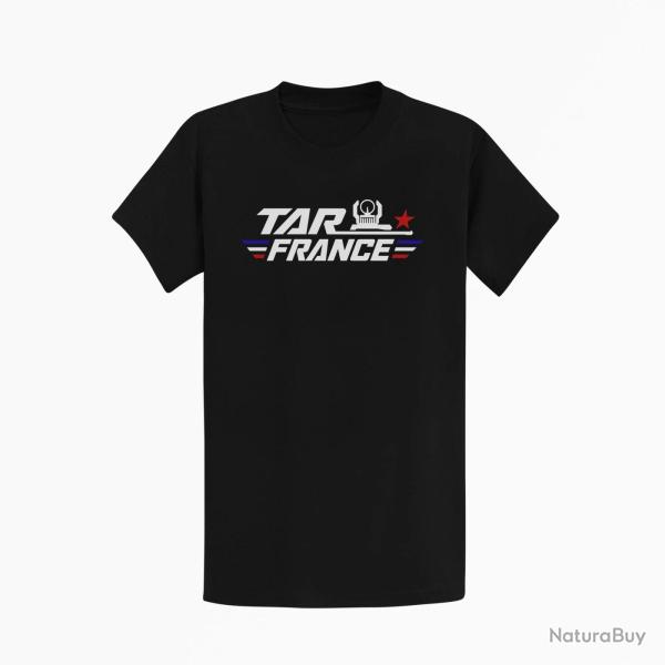 T-shirt Tir Sportif TAR France Monocoup Noir / Orange