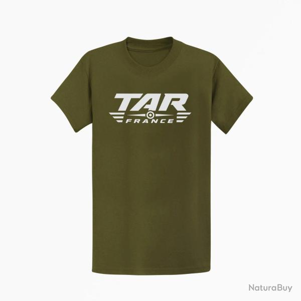 T-shirt Tir Sportif TAR France Cible Kaki / Blanc