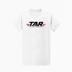 T-shirt Tir Sportif TAR Tir aux armes r&eacute;glementaires Embl&egrave;me Blanc / Orange